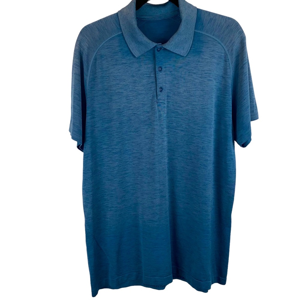 Lululemon Men's Blue Polo Golf Tennis Shirt sz XL